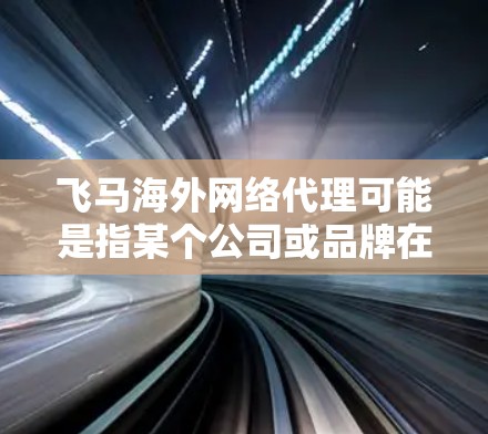 飞马海外网络代理可能是指某个公司或品牌在海外市场进行网络服务或产品代理的业务。具体内容可能因公司而异，以下是一些可能相关的信息和建议